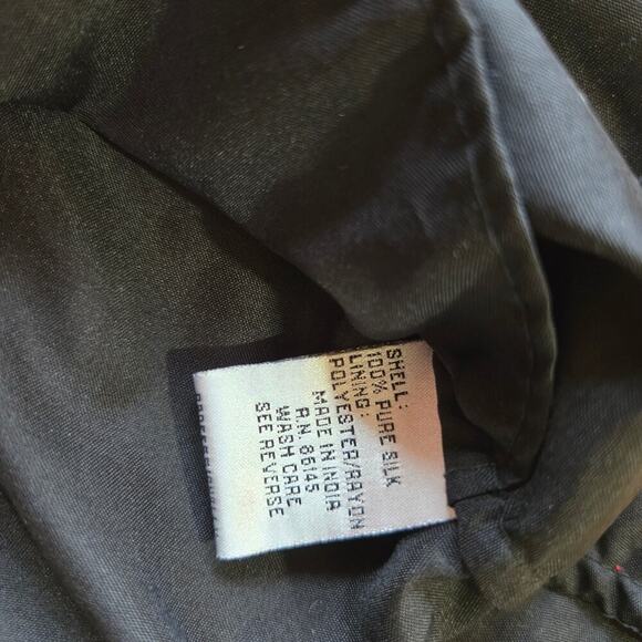 Andretta Donatello Vintage 90s Y2K Silk Beaded Top L Fairy Grunge Whimsigoth - Picture 9 of 11